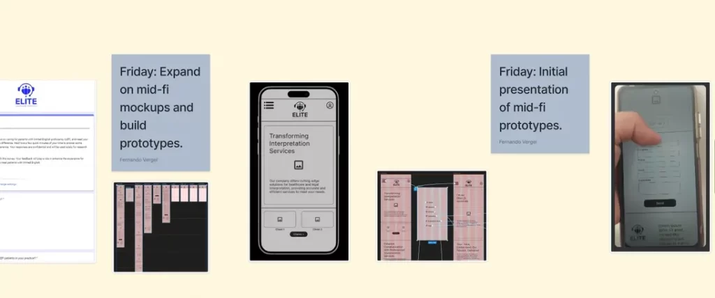 Survey results and charts informing design and content decisions.